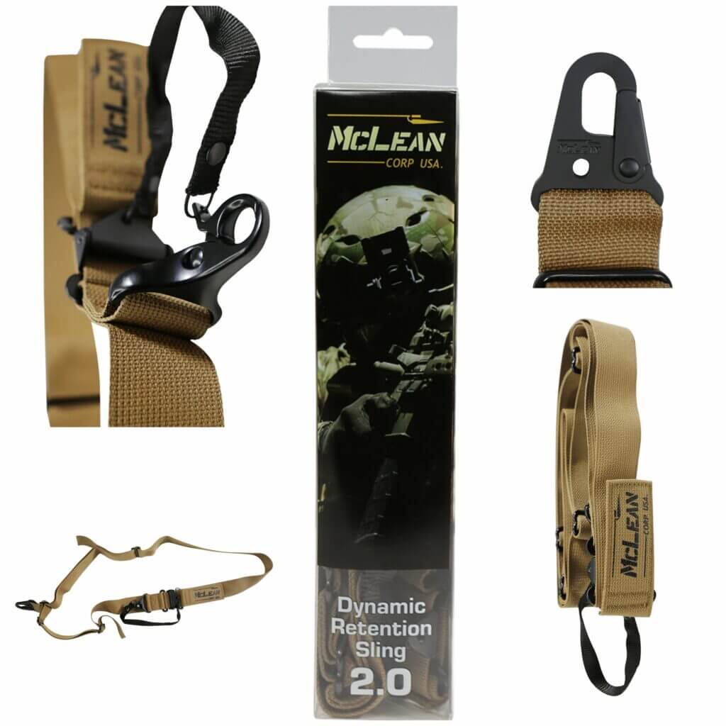 McLean Dynamic Retention Sling multi-view collage