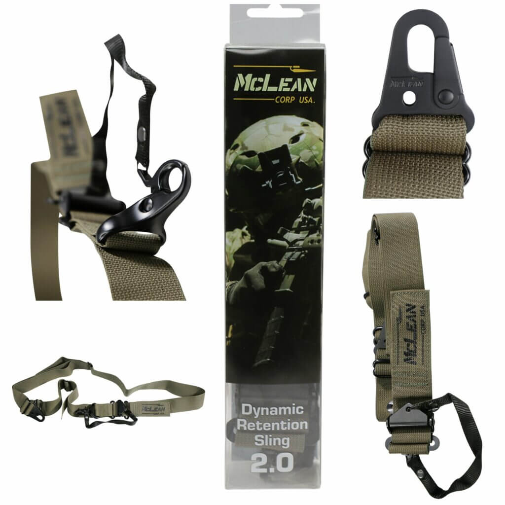 McLean Dynamic Retention Sling multi-view collage