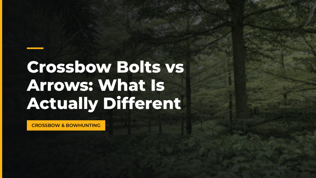 Crossbow Bolts vs Arrows: What Is Actually Different. McLean Corp USA.