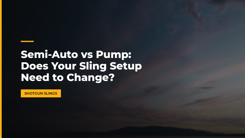 Semi-Auto vs Pump: Does Your Sling Setup Need to Change?. McLean Corp USA.