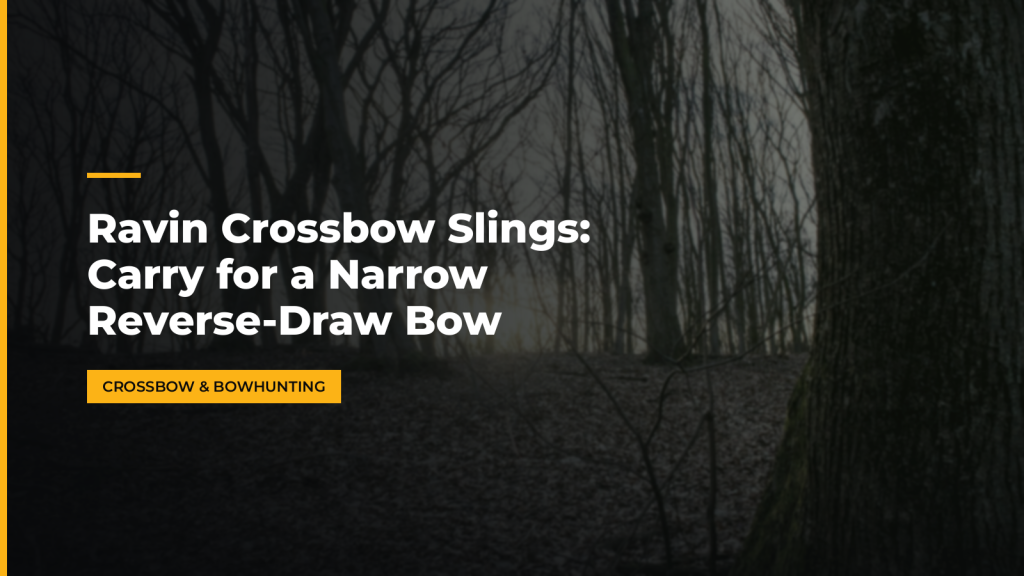Ravin Crossbow Slings: Carry for a Narrow Reverse-Draw Bow. McLean Corp USA.