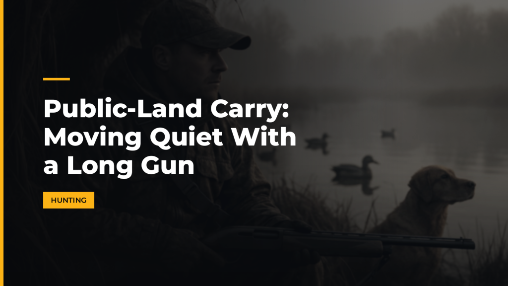 Public-Land Carry: Moving Quiet With a Long Gun. McLean Corp USA.