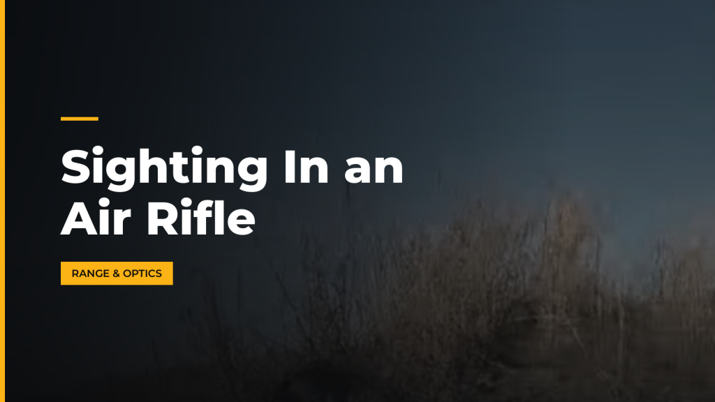 Sighting In an Air Rifle. McLean Corp USA.
