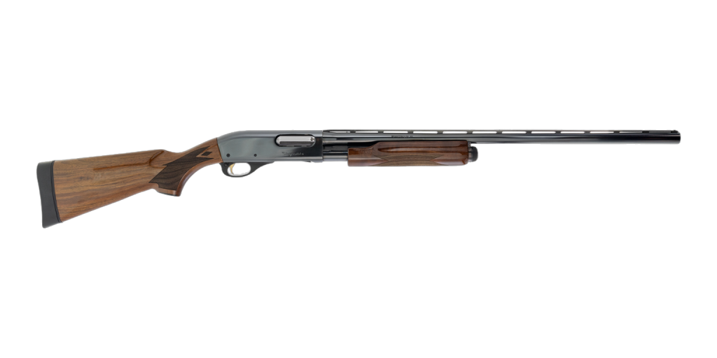 Remington 870 Wingmaster with walnut stock.