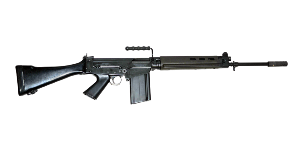 FN FAL with fixed stock