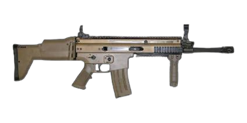FN SCAR example; upper rifle selected from the source photograph.