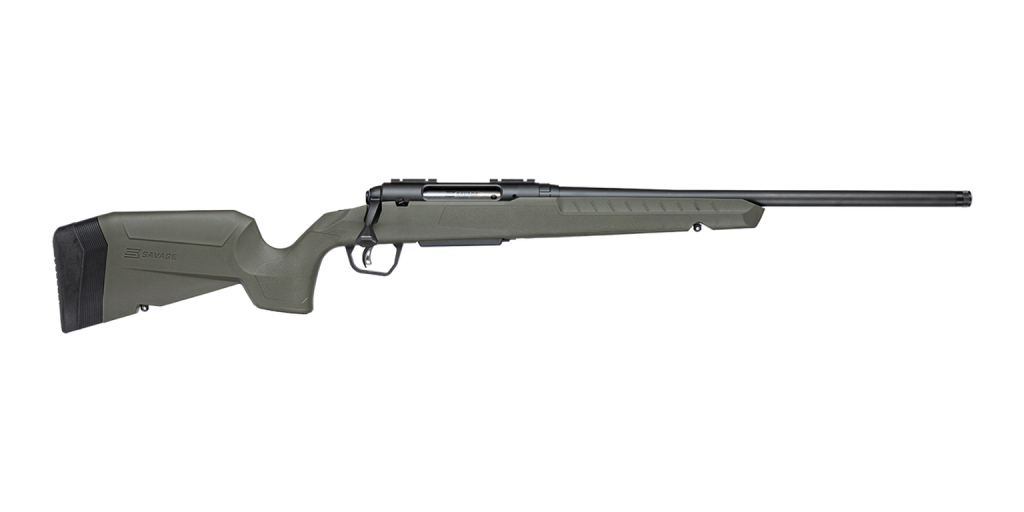 Savage Axis 2 with green stock.