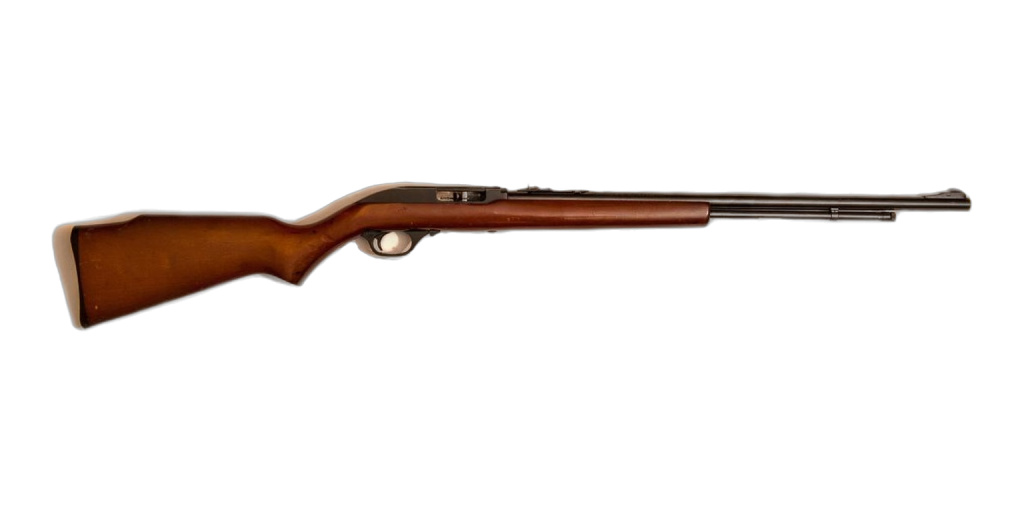 Marlin Model 60 .22 LR semi-automatic rifle with hardwood stock, right side