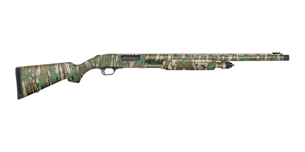 Mossberg 835 Ulti-Mag optic-ready turkey pump shotgun in Mossy Oak Greenleaf camouflage, model 62232, right side