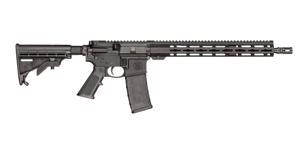 Smith & Wesson M&P15 Sport III rifle, SKU 13807, right side, with M-LOK handguard and six-position stock